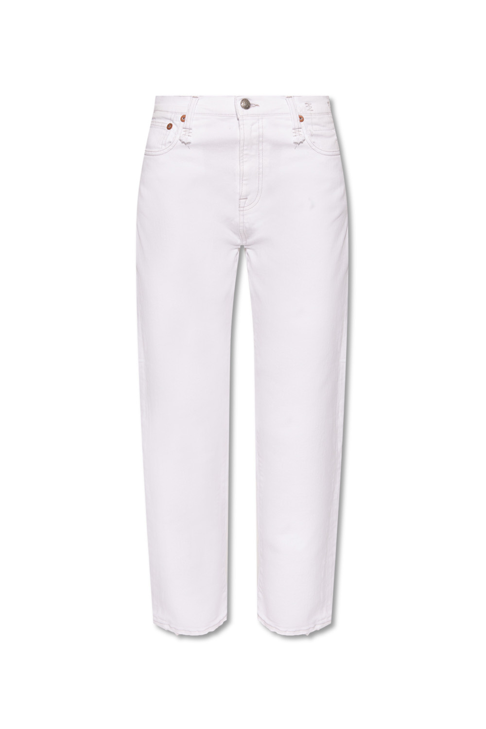 White Jeans with logo R13 Vitkac GB